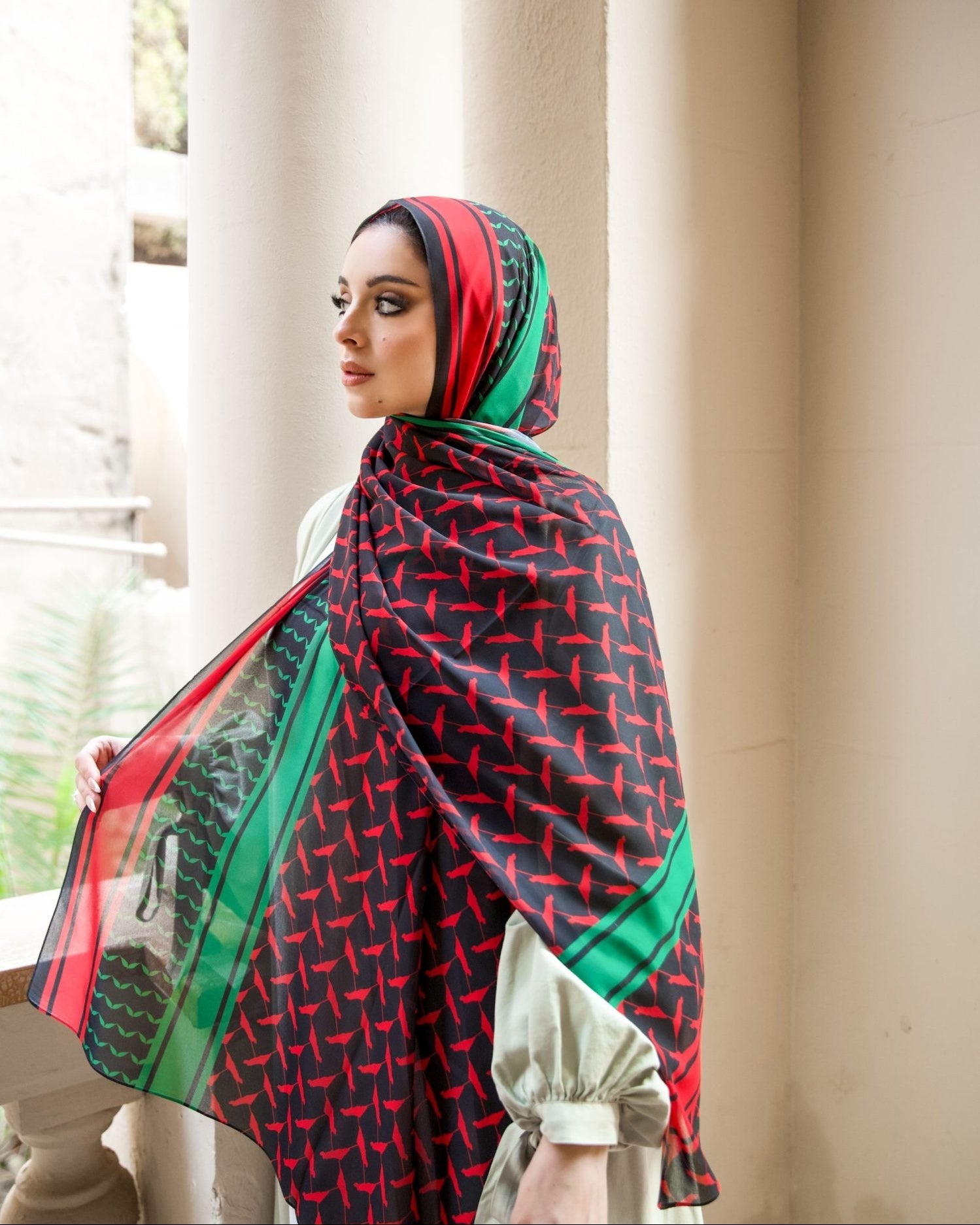 Jenin luxury chiffon hijab — JAIDA