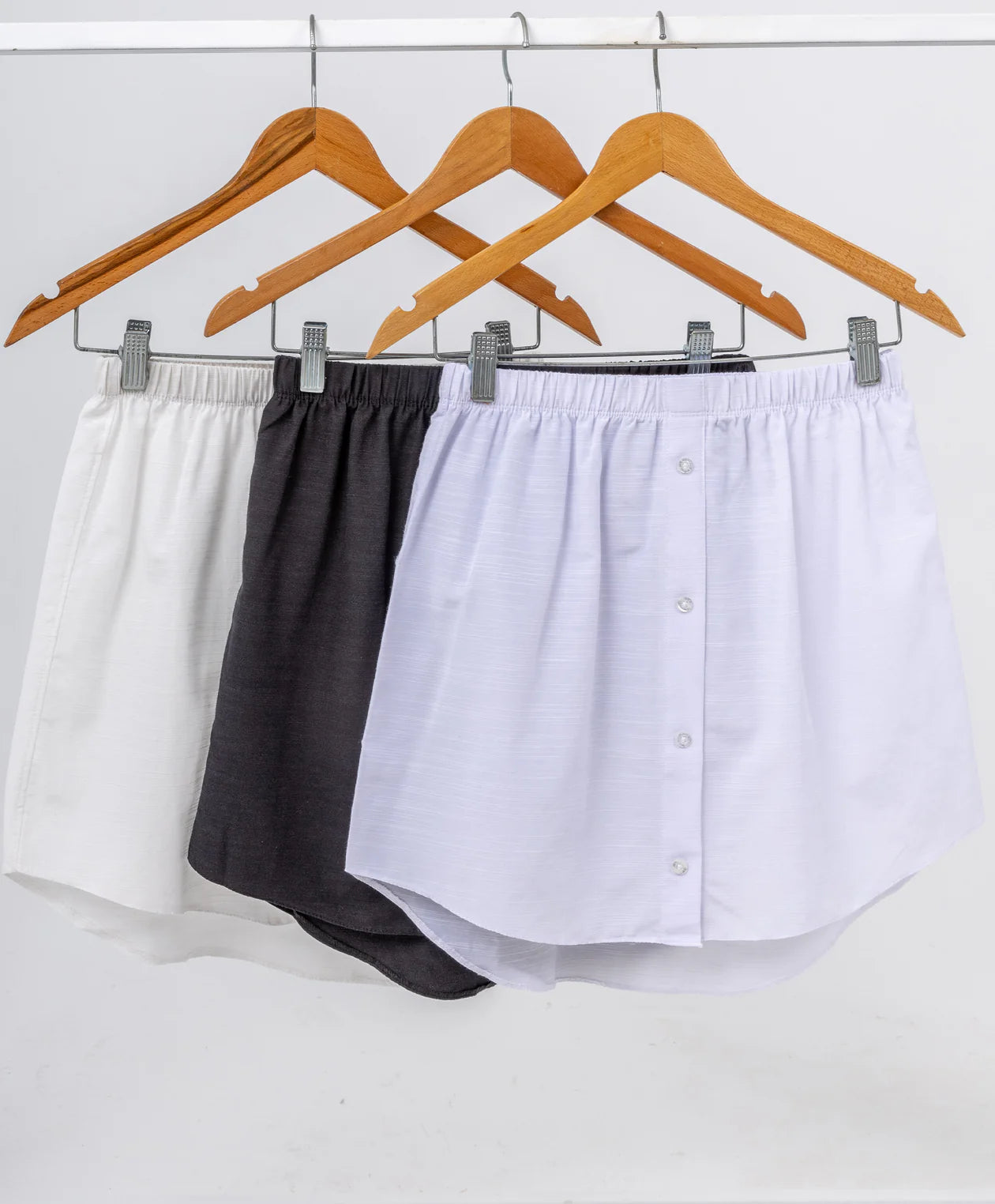 Lined Buttoned Skirt-Multi