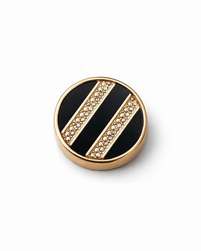 Noir Lumière (Black/Gold Crystal) Hijab Magnet