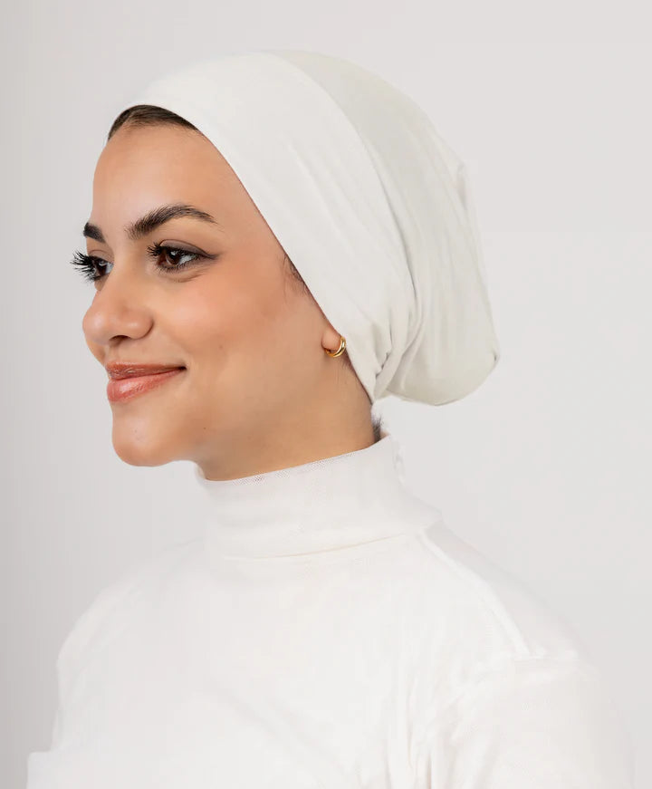 Jaida Syrian Under-scarf Close End – black cotton Lycra under-scarf