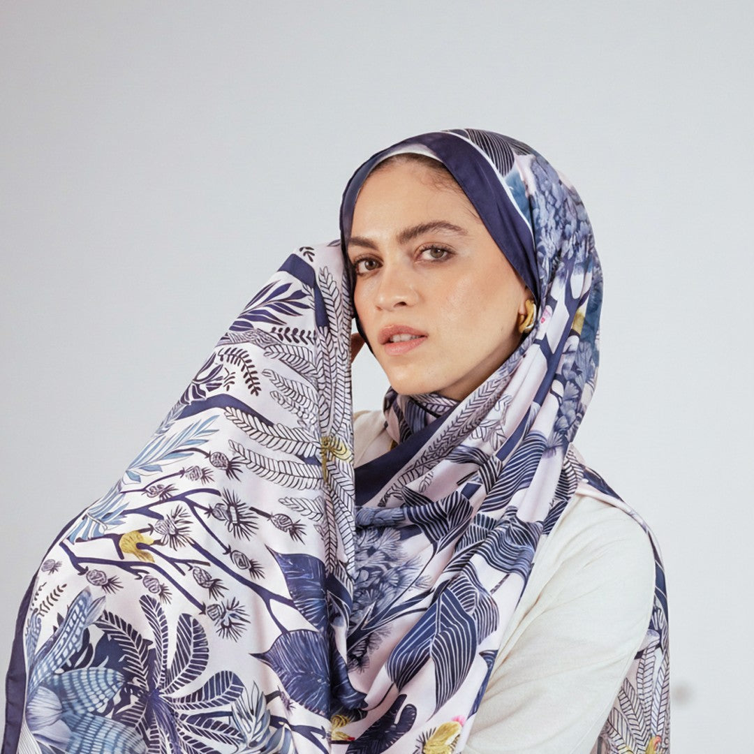 Model Wearing Moonlight Oasis Hijab