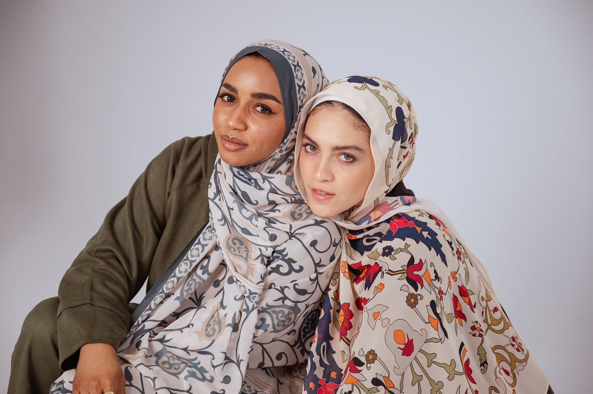 Luxury Chiffon Hijabs | Art-Inspired, Non-Slip | JAIDA Canada