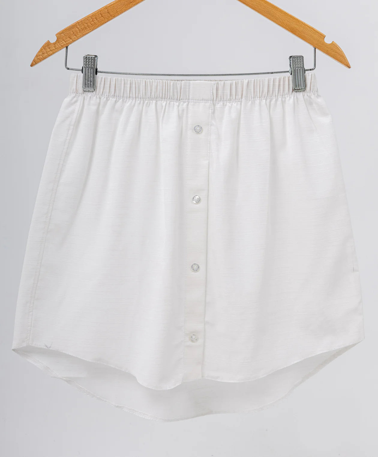 Lined Buttoned Skirt-Offwhite