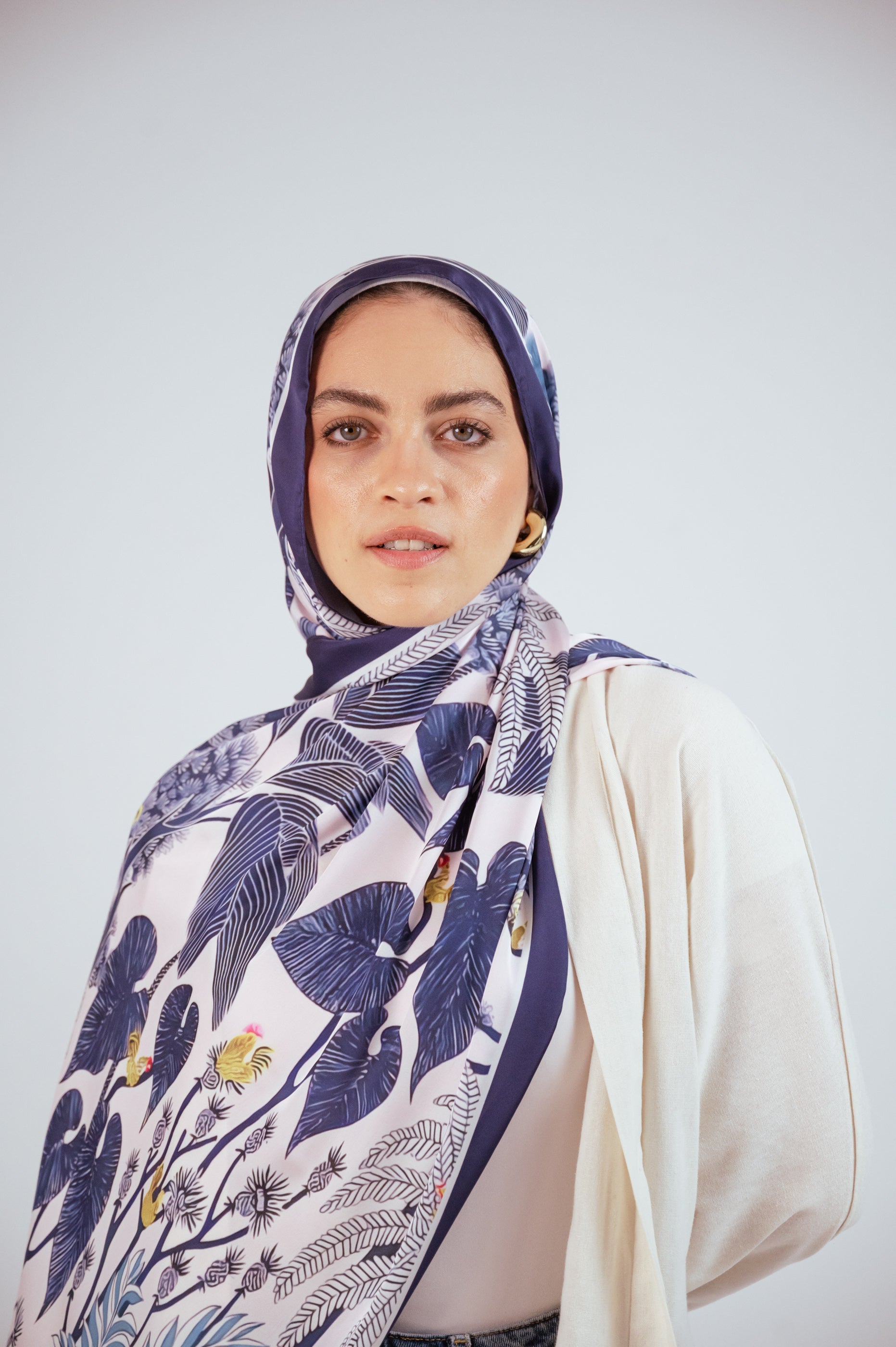 Close-up of Moonlight Oasis Satin Edition print details